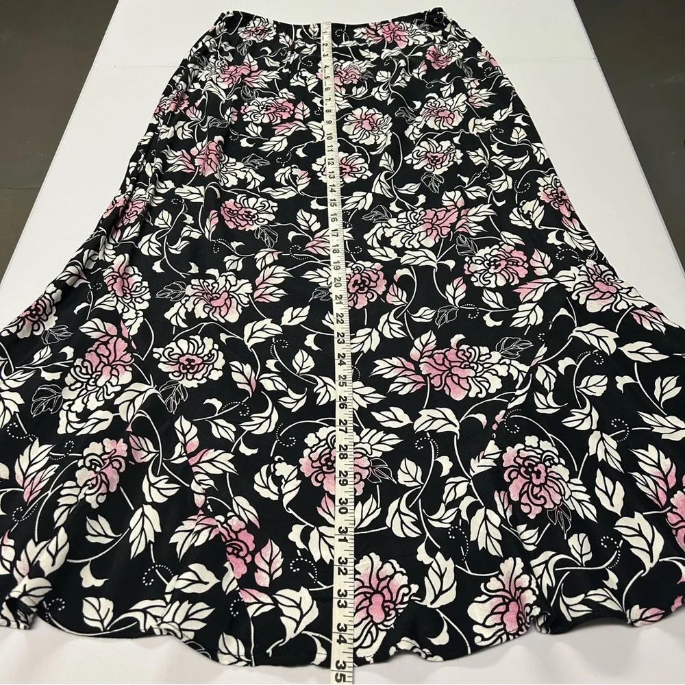 Vintage Bechamel Floral Maxi Skirt Pull On Stretchy Cottagecore Fairy‎ Grunge